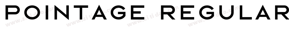 Pointage Regular字体转换